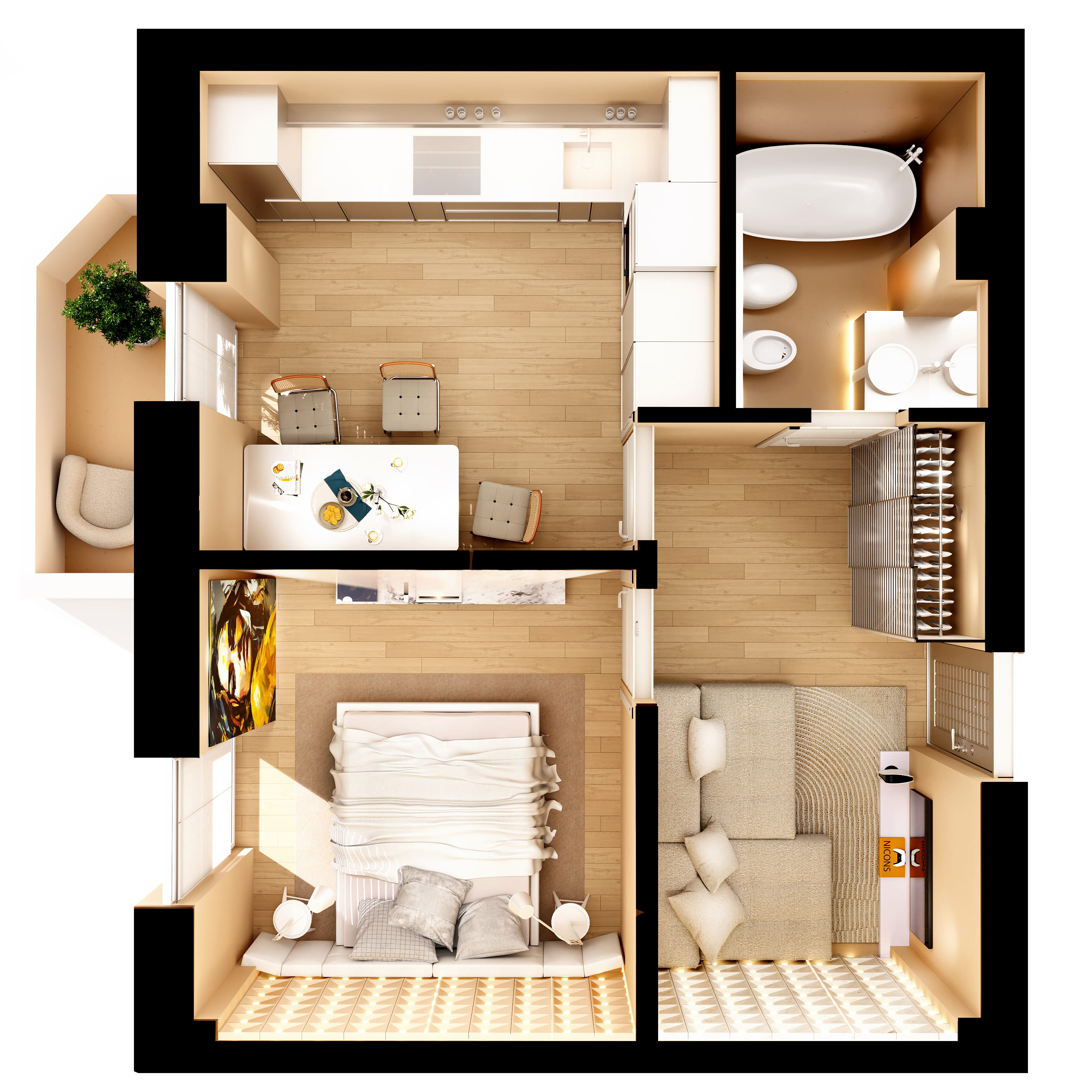 Interactiv plat